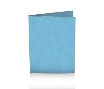 dobra porta passaporte azul liso