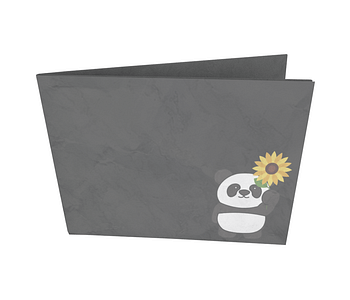 dobra - Nova Carteira Clássica - Panda Sunflowers