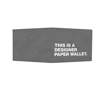 dobra - Nova Carteira Clássica - Designer Paper Wallet