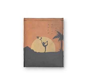 dobra - Capa Kindle - Sombras da natureza e yoga à luz do sol - laranja