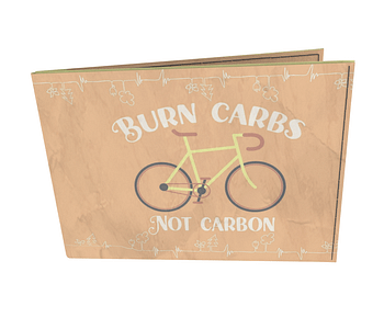 dobra - Carteira Old is Cool - Burn carbs not carbon - Ciclismo