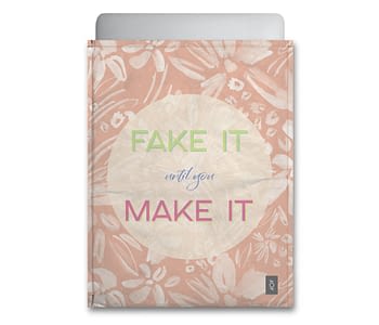 dobra - Capa Notebook - Fake it until you make it
