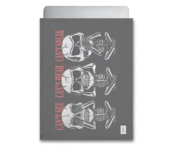 dobra - Capa Notebook - 3 Wise Skulls