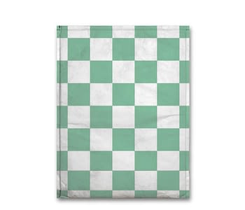 dobra - Capa Notebook - Bandeira quadriculada verde e branca