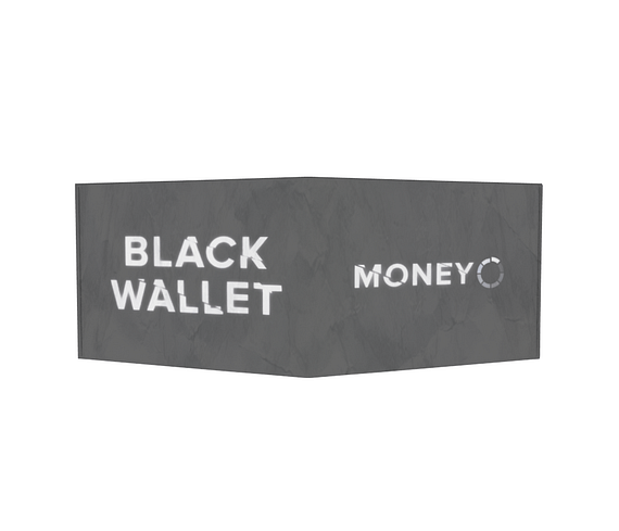 dobra old is cool black wallet