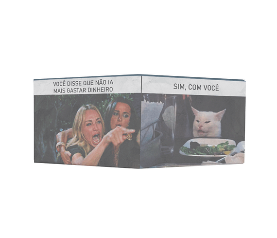dobra - Nova Carteira Clássica - meme gato na mesa