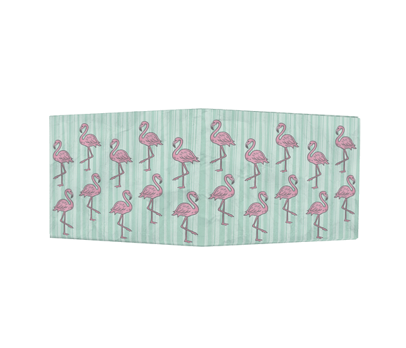 dobra - Nova Carteira Clássica - Flamingos Fabulosos