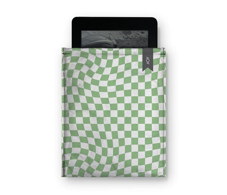 dobra - Capa Kindle - Warped Check Verde