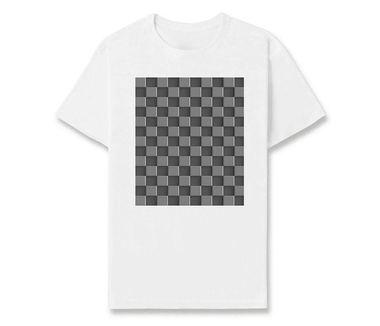 dobra - Camiseta Estampada - Checkered 3D