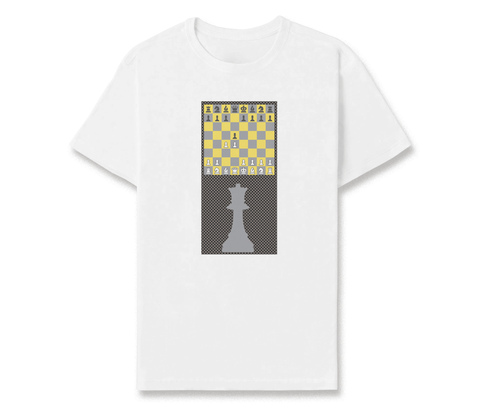 camiseta estampada - gambito da rainha (dama)