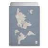 dobra - Capa Notebook - mapa mundi azulzão