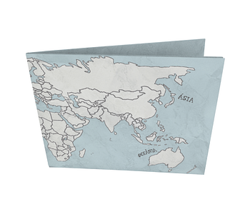 dobra - Nova Carteira Clássica - Mapa Mundi Simples <3