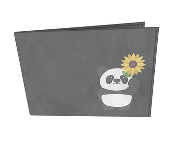 dobra - Carteira Old is Cool - Panda Sunflowers