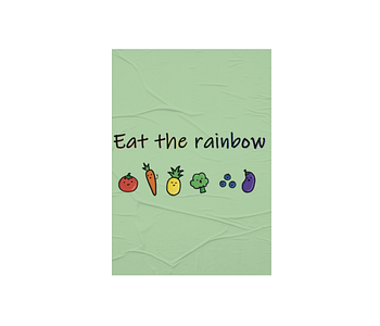 dobra - Lambe Autoadesivo - Eat the rainbow!