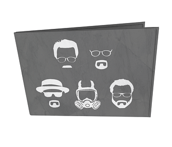 dobra - Carteira Old is Cool - Walter White faces - minimalista
