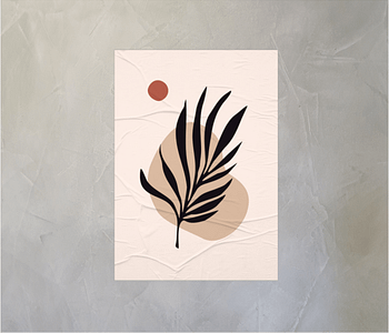 dobra - Lambe Autoadesivo - minimalist leaf art