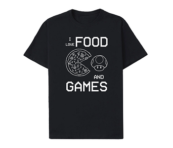 dobra - Camiseta Estampada - Food and Games