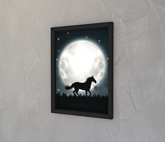 dobra - Quadro - O cavalo e a lua