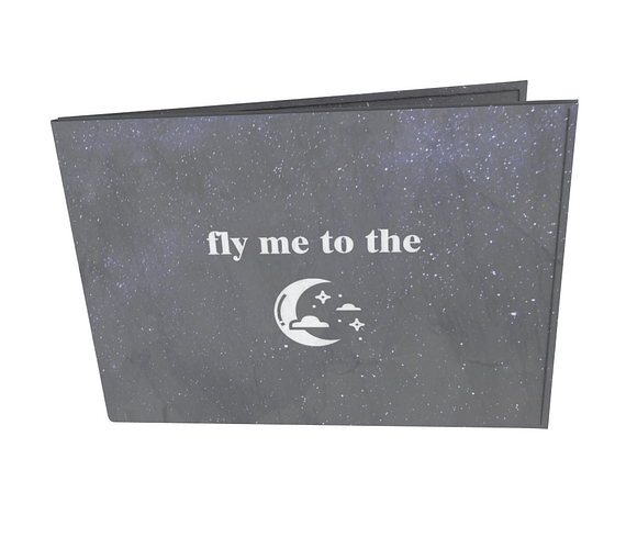 dobra - Carteira Old is Cool - Fly me to the moon