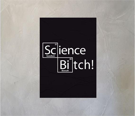 dobra - Lambe Autoadesivo - Science Bitch!
