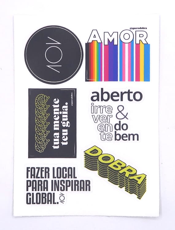 stickers v cartela amor