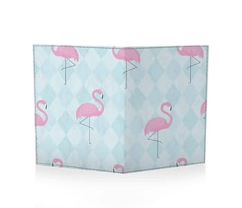dobra passaporte flamingos geométricos
