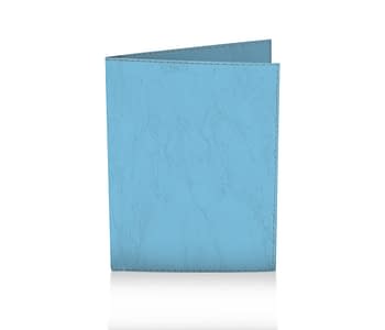 dobra porta passaporte azul liso
