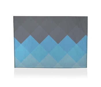porta cartão xadrez azul