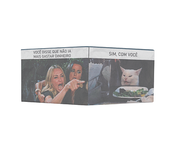 dobra - Nova Carteira Clássica - meme gato na mesa