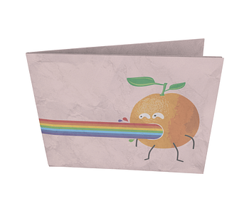 dobra - Nova Carteira Clássica - Orange rainbow