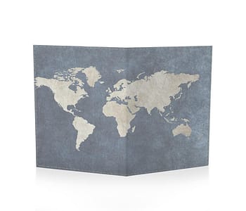 dobra passaporte mapa mundi azulzão