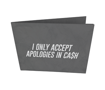 dobra nova classica i only accept apologies in cash