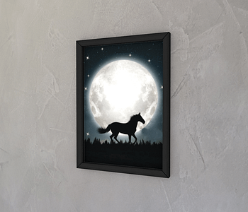 dobra - Quadro - O cavalo e a lua