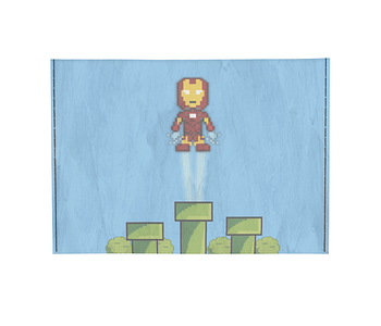 dobra - Porta Cartão - Homem de Ferro Pixel Mário