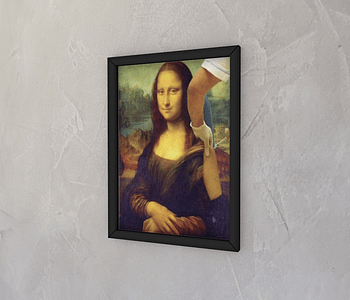 dobra - Quadro - Arte: Mona Lisa Vacinada