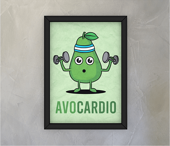 dobra - Quadro - Avocardio: O abacate fitness