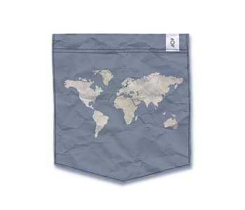 dobra - Bolso - mapa mundi azulzão