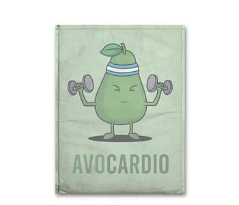dobra - Capa Notebook - Avocardio: O abacate fitness
