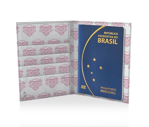 dobra porta passaporte barong pink