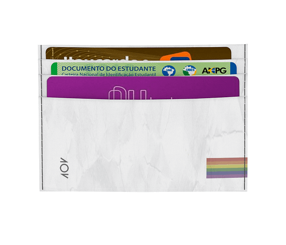 dobra - Porta Cartão - Pride Minimalist - White