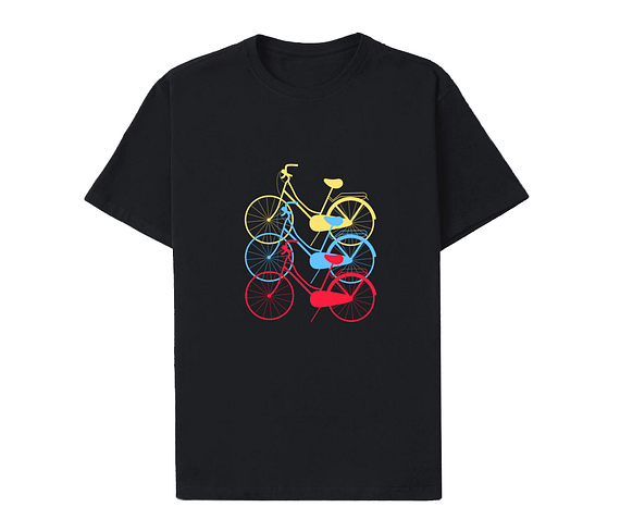 dobra - Camiseta Estampada - Bicicleta colorida