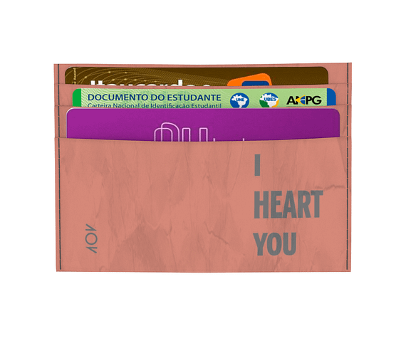 dobra - Porta Cartão - I Heart You