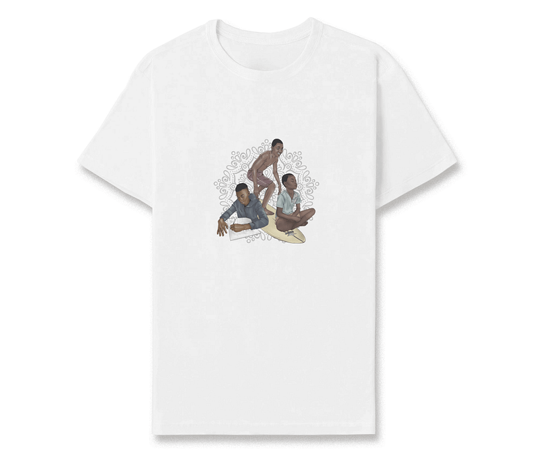 dobra - Camiseta Estampada - três meninos lwandi