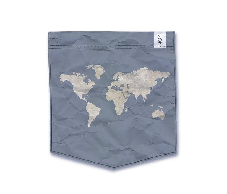 dobra - Bolso - mapa mundi azulzão