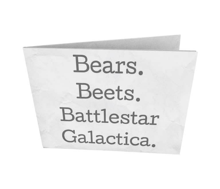 dobra - Nova Carteira Clássica - The Office - Bears Beets Battlestar Gallactica