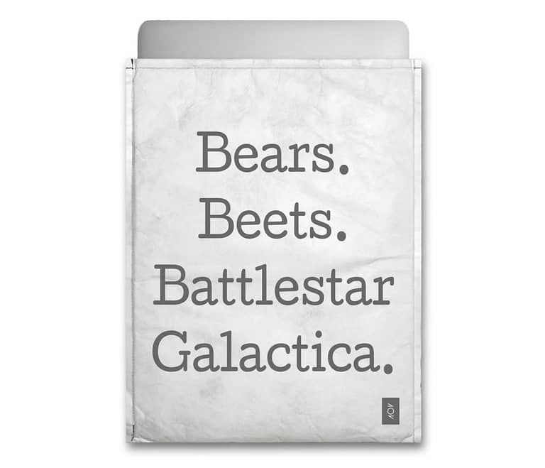 dobra - Capa Notebook - The Office - Bears Beets Battlestar Gallactica